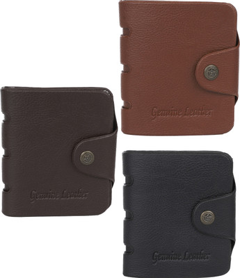 

Peacock Mundkar Boys Black, Brown, Tan Artificial Leather Wallet(6 Card Slots)