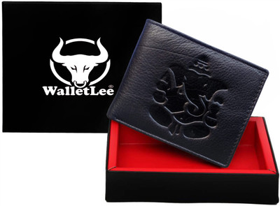 

WalletLee Men Black Genuine Leather Wallet(1 Card Slot)