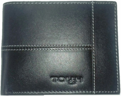 

TOUGH Men Brown Genuine Leather Wallet(9 Card Slots), Dark brown