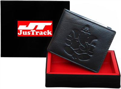 

Justrack Men Black Genuine Leather Wallet(1 Card Slot)