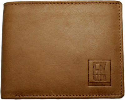 

GK Master Men Tan Genuine Leather Wallet(6 Card Slots)