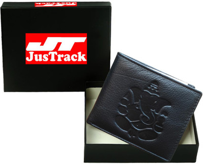 

Justrack Men Black Genuine Leather Wallet(1 Card Slot)