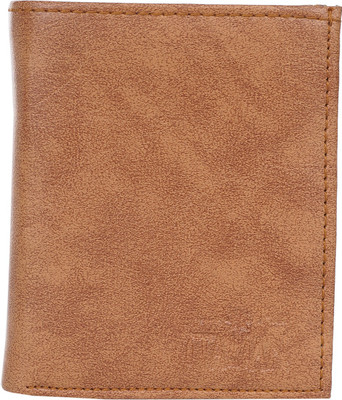 

Peacock Mundkar Boys Brown Artificial Leather Wallet(6 Card Slots), Tan