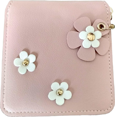 

Fynest First Women Pink Artificial Leather Wallet(5 Card Slots)