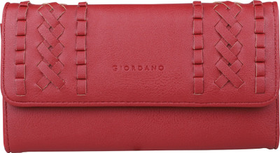 

Giordano Women Red Genuine Leather Wallet