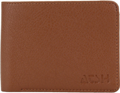 

ATSH Men Brown Fabric Wallet(6 Card Slots), Tan