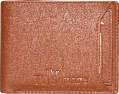 theFitSquare Men Tan Artificial Leather Wallet(8 Card Slots)