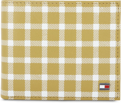 

Tommy Hilfiger Men Yellow, White Genuine Leather Wallet(4 Card Slots), Mustard yellow