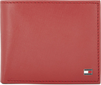 

Tommy Hilfiger Men Blue Genuine Leather Wallet(7 Card Slots), Navy/red
