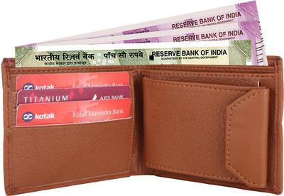 

MenStylam Boys Tan Artificial Leather Wallet(9 Card Slots)