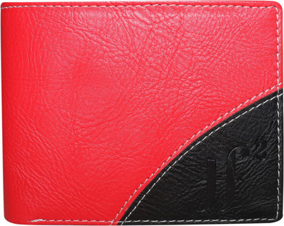 theFitSquare Men Red Artificial Leather Wallet(8 Card Slots)