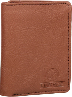 

LIMERENCE Men Brown Artificial Leather Wallet(7 Card Slots)