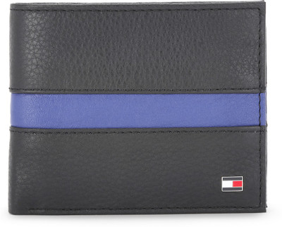 

Tommy Hilfiger Men Black, Blue Genuine Leather Wallet(8 Card Slots)