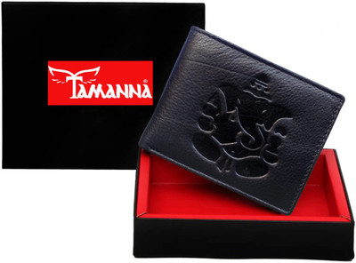 

Tamanna Men Black Genuine Leather Wallet(2 Card Slots)