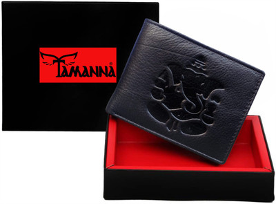 

Tamanna Men Black Genuine Leather Wallet(2 Card Slots)