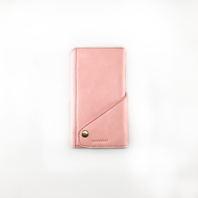 

showboat Women Pink Artificial Leather Wallet(8 Card Slots), Peach
