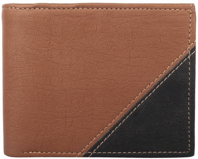 

Quetzal Men Tan, Black Artificial Leather Wallet(5 Card Slots), Black;tan