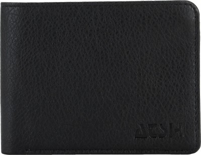 

ATSH Men Brown Fabric Wallet(6 Card Slots), Black