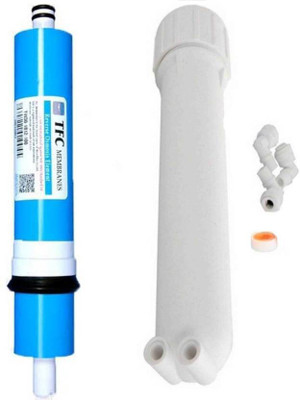

CAPITAL 1 Year RO TFC 100GPD Membrane with Membrane Housing + Tape +Elbow service Kit Solid Filter Cartridge ( Pack of 6) Solid Filter Cartridge(0.5, Pack of 6)