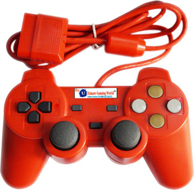 

Ultimate Gaming World PS2_Wired_Contoller_For_Sony_Playstation-2_RED-Joystick Joystick(Red, For PS2)