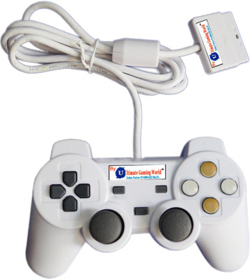 

Ultimate Gaming World PS2_Wired_Contoller_For_Sony_Playstation-2_White-Joystick Joystick(White, For PS2)