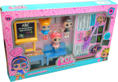 

AncientKart L.O.L. Surprise Dolls Kit with Figures and Washable Paint Set(Multicolor)