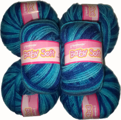 

Vardhman BABY SOFT WOOL PACK OF 6 150GM MULTI FALSA BLUE SHADE NO. 10