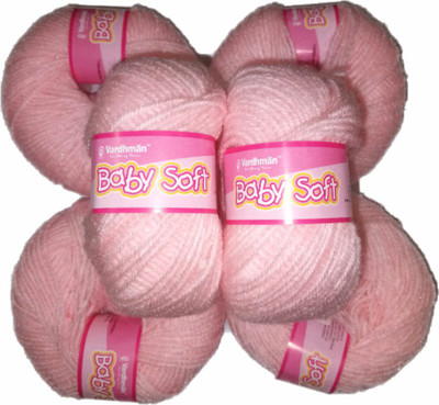 

Vardhman BABY SOFT WOOL PACK OF 6 150GM LIGHT PINK SHADE NO.01