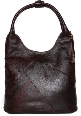 

SVAZ Pure Leather Tote/ Shoulder Bags Shoulder Bag(Maroon, 12 inch)