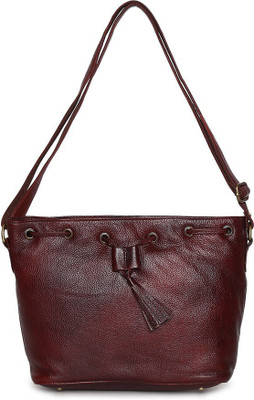 

SVAZ Pure Leather Sling / Shoulder Bags Shoulder Bag(Maroon, 10 inch)