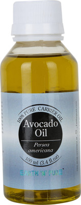 

Earth N Pure Avocado Oil 100% Pure, Natural and Cold Pressed - 100 ml (3.4 fl. oz.)(100 ml)