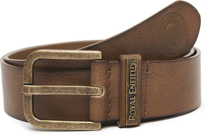 

Royal Enfield Men Brown Genuine Leather Belt, Toback