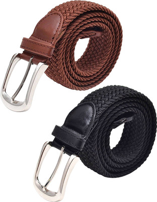 

Pegaso Women Casual Multicolor Canvas Belt, Black;khaki