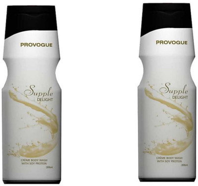 

Provogue Supple Delight Creme Body Wash With Soy Protein.( Pack of 2)(400 ml, Pack of 2)