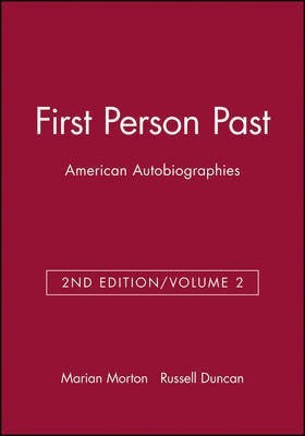 First Person Past: American Autobiographies, Volume 2(English, Paperback, unknown)