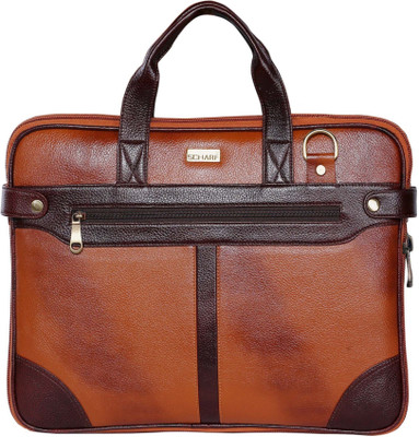 

Scharf Sir Dom Bert-Z-Walker Medium Briefcase - For Men & Women(Tan)