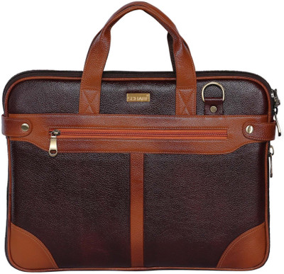 

Scharf Sir Dom Bert-Z-Walker Medium Briefcase - For Men & Women(Brown)