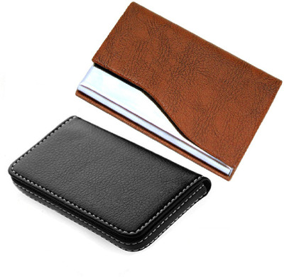 

iHomes ATM / Visiting / Credit Card Holder For Men & Women 10 Card Holder(Set of 2, Multicolor)