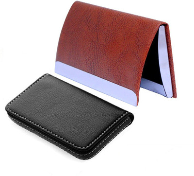 

iHomes ATM / Visiting / Credit Card Holder For Men & Women 10 Card Holder(Set of 2, Multicolor)