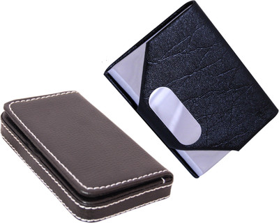 

iHomes ATM / Visiting / Credit Card Holder For Men & Women 10 Card Holder(Set of 2, Multicolor)