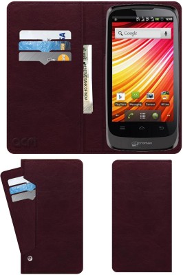 ACM Flip Cover for Micromax Bolt A51(Maroon, Cases with Holder, Pack of: 1)