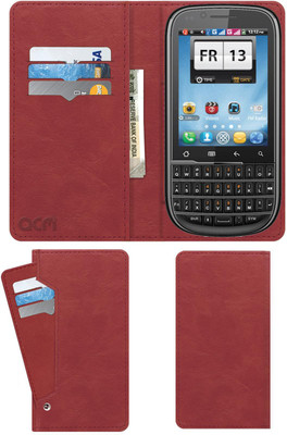 ACM Flip Cover for Spice Mi-285 Stellar(Pink, Cases with Holder, Pack of: 1)