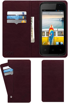 ACM Flip Cover for Micromax Bolt A37b(Maroon, Cases with Holder, Pack of: 1)