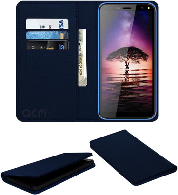 ACM Flip Cover for I Kall K7(Blue, Cases with Holder) Flipkart