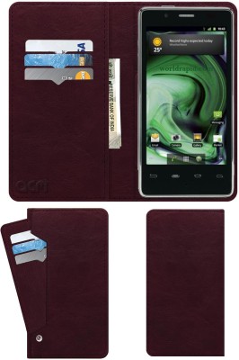 ACM Flip Cover for Lava Xolo X500(Maroon, Cases with Holder, Pack of: 1)