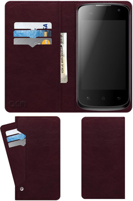 ACM Flip Cover for Karbonn Smart A5* Star(Maroon, Cases with Holder, Pack of: 1)