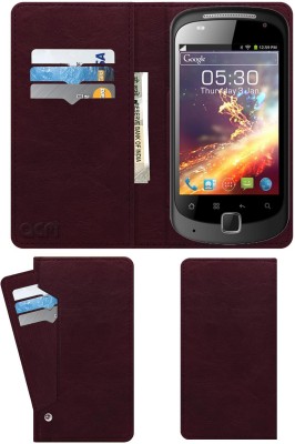 ACM Flip Cover for Celkon A67(Maroon, Cases with Holder, Pack of: 1)