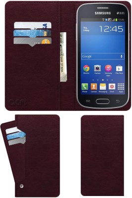 ACM Flip Cover for Samsung Galaxy Trend S7392(Maroon, Cases with Holder, Pack of: 1)