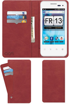 ACM Flip Cover for Spice Mi-355 Stellar Craze(Pink, Cases with Holder, Pack of: 1)