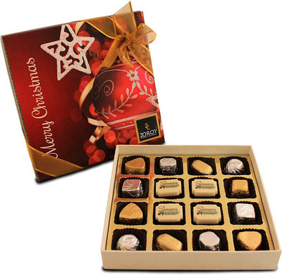 

Zoroy Luxury Chocolate Christmas Season's Greeting Box Fudges(170 g)